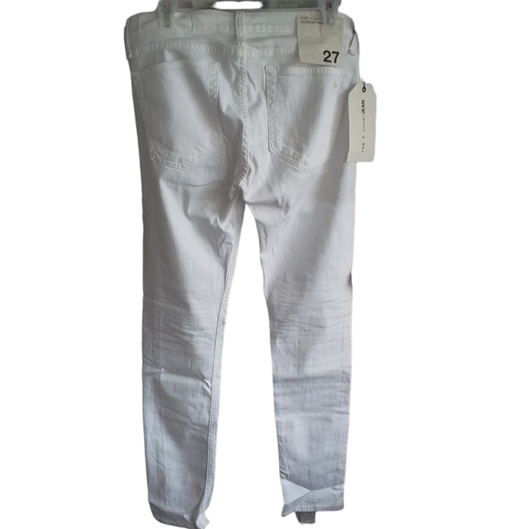 Rag & Bone The DRE Boyfriend Skinny White Jeans NWT - Picture 14 of 14